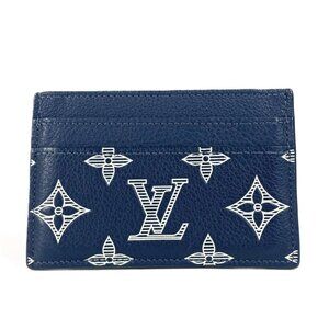 LOUIS VUITTON M83700 Monogram shadow Porte Cult-Double Card Holder Card Case